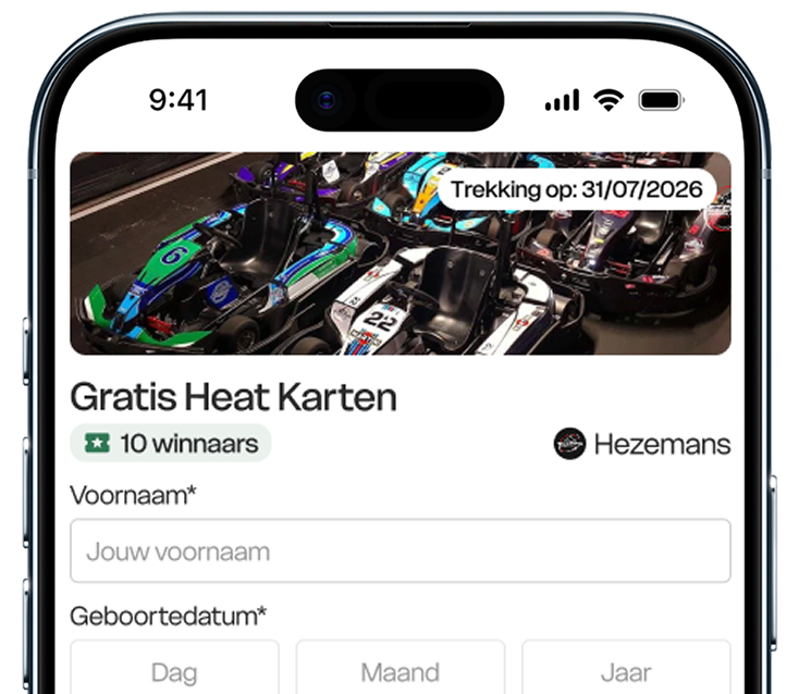 Pakkie-pas met een cadeaubon van €25 op een telefoon