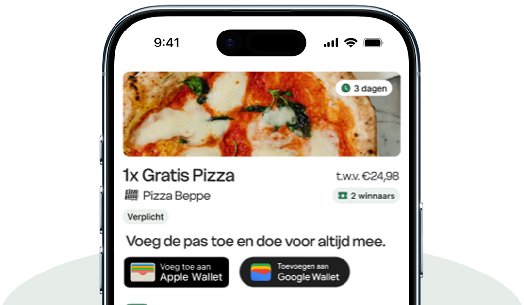 Mobiele Pakkie wallet pass