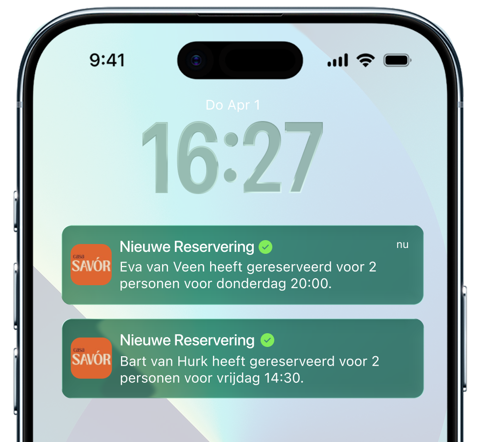 Mobiele bestelnotificatie van Pakkie